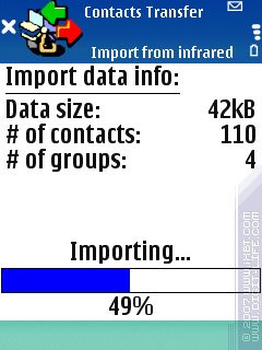   Contacts Transfer (S60 3rd)