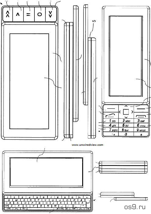 Nokia запатентовала концепт тройного слайдера